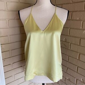 Helmut Lang Intermix Silk T Back Camisole Tank Top Going Out Feminine Sz Small S